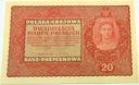 1919 20 dwadzieścia Marek Polskich II Seria AD banknot