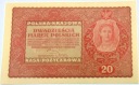 1919 20 dwadzieścia Marek Polskich II Seria CA banknot