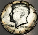 USA 1/2 dolara Half Dollar 1968 KENNEDY John F JFK SREBRO