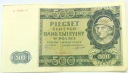 1940 500 zł Pięćset Złotych Seria A Góral (nr 1)