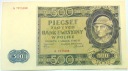 1940 500 zł Pięćset Złotych Seria A 7375998 Góral