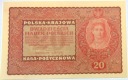 1919 20 dwadzieścia Marek Polskich II Seria CO 838892 banknot