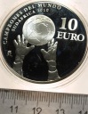 Hiszpania 10 euro 2010 Mundial MŚ w Piłce Nożnej Afryka Południowa SREBRO