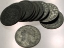 LOT zestaw 10 x 2 zł złote Głowa Kobiety Polonia Jadwiga Babka SREBRO