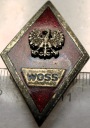 Odznaka WOSS wz.2 Wyższa Oficerska Szkoła Samochodowa Piła PRL absolwentka