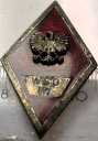 Odznaka WSOIW wz.2 Wyższa Szkoła Oficerska Inżynierii Wojskowej Wrocław PRL