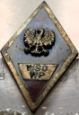 Odznaka WSOWP wz.2 wz.2 Wyższa Szkoła Oficerska Wojsk Pancernych Poznań PRL