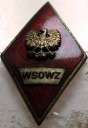 Odznaka WSOWZ wz.1 Wyższa Szkoła Oficerska Wojsk Zmechanizowanych Wrocław