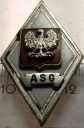 Odznaka ASG wz.1 Akademia Sztabu Generalnego Rembertów LWP PRL absolwentka