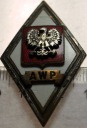 Odznaka AWP Akademia Wojskowo-Polityczna Warszawa LWP PRL absolwentka