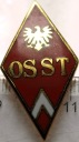 Odznaka OS ST Oficerska Szkoła Służby Tyłów Poznań OSST LWP PRL absolwentka