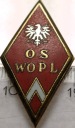 Odznaka OS WOPL Oficerska Szkoła Wojsk Obrony Przeciwlotniczej Toruń OSWOPL