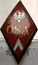 Odznaka OSA Oficerska Szkoła Artylerii Toruń LWP PRL absolwentka wz.1952