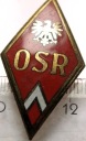 Odznaka OSR Oficerska Szkoła Radiotechniczna Jelenia Góra PRL absolwentka