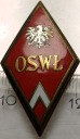 Odznaka OSWŁ Oficerska Szkoła Wojsk Łączności Zegrze LWP PRL absolwentka