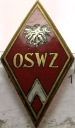 Odznaka OSWZ Oficerska Szkoła Wojsk Zmechanizowanych Wrocław LWP PRL