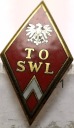 Odznaka TO SWL Techniczna Oficerska Szkoła Wojsk Lotniczych Oleśnica TOSWL