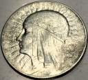 5 zł złotych 1933 Głowa Kobiety Polonia Jadwiga Babka SREBRO