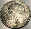 10 zł złotych 1933 Głowa Kobiety Polonia Jadwiga Babka SREBRO