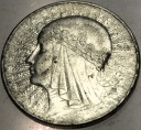 10 zł złotych 1932 Głowa Kobiety Polonia Jadwiga Babka SREBRO