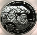 10 zł złotych 2007 Arctowski i Dobrowolski ODKLEJONA CYRKONIA SREBRO