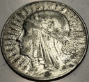 5 zł złotych 1933 Głowa Kobiety Polonia Jadwiga Babka SREBRO (nr 2)