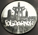 100000 zł złotych 1990 Solidarność TYP A uncja 1 oz SREBRO