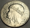 10 zł złotych 1932 Głowa Kobiety Polonia Jadwiga Babka SREBRO