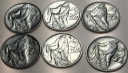 Zestaw 6x 5 zł RYBAK 1958 1959 1960 1971 1973 1974 ALUMINIUM