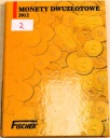 02 Album Fischer 2012 monety 2 zł złote NG x15 nordic gold NBP klaser