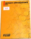 11 Album Fischer 2012 monety 2 zł złote NG x15 nordic gold NBP klaser