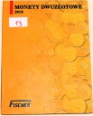 13 Album Fischer 2010 monety 2 zł złote NG x20 nordic gold NBP klaser