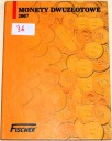36 Album Fischer 2007 monety 2 zł złote NG x23 nordic gold NBP klaser