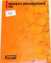 42 Album Fischer 2008 monety 2 zł złote NG x16 nordic gold NBP klaser