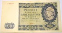 1940 500 zł Pięćset Złotych Seria A Góral (nr 1)