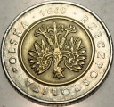 5 zł złotych 1994 DESTRUKT ODWROTKA
