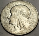 10 zł złotych 1932 Głowa Kobiety Polonia Jadwiga Babka SREBRO