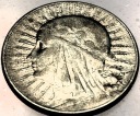 5 zł złotych 1933 Głowa Kobiety Polonia Jadwiga Babka SREBRO