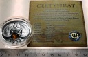 Niue 1 dolar 2016 Skarabeusz Bursztynowy BURSZTYN Mennica SREBRO