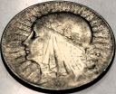 5 zł złotych 1933 Głowa Kobiety Polonia Jadwiga Babka SREBRO