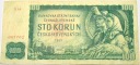 Czechosłowacja 100 koron 1961 Seria X 68 Czechy banknot