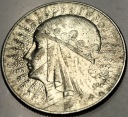 5 zł złotych 1934 Głowa Kobiety Polonia Jadwiga Babka SREBRO