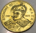 2 zł złote 1998 Zygmunt III Waza