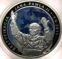 20 zł złotych 2011 Beatyfikacja Jana Pawła II SREBRO