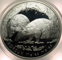 20 zł złotych 2011 Borsuk Zwierzęta Świata SREBRO