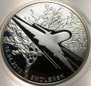 20 zł złotych 2011 SMOLEŃSK 10.04.2010 samolot SREBRO