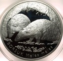 20 zł złotych 2011 Borsuk Zwierzęta Świata SREBRO