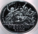 20 zł złotych 2020 WĘGRÓW Polskie Termopile SREBRO