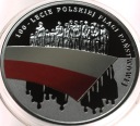 10 zł złotych 2019 FLAGA 100-lecie polskiej flagi państwowej SREBRO