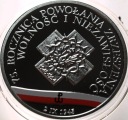 10 zł złotych 2020 75.r zrzeszenia Wolność i Niezawisłość SREBRO